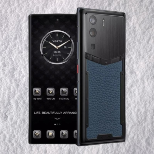 VERTU METAVERTU CALF LEATHER BLUE 5G WEB3 PHONE